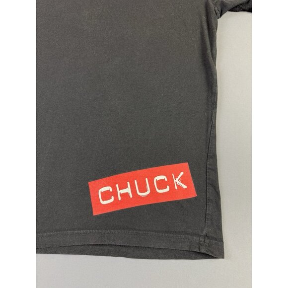 Vintage Y2K Nerd Herd Chuck TV Show Series Comedy Promo Black XL Tee Rare Logo - Picture 4 of 7